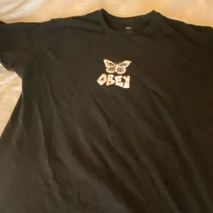 Obey black t-shirt size large